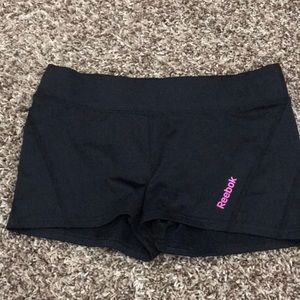 Reebok women’s black workout shorts size medium